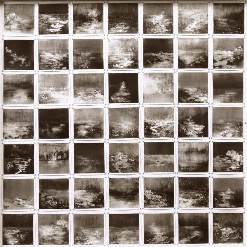 Peintures polaroid imaginaires 10x10 01