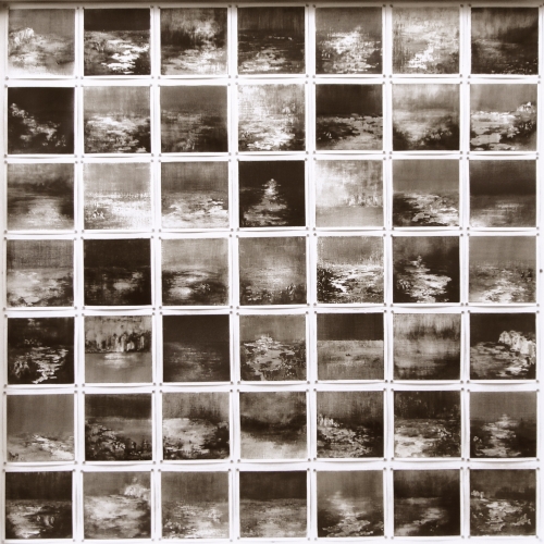Peintures polaroid imaginaires 10x10 01