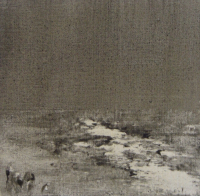 Peintures polaroid imaginaires 10x10 55