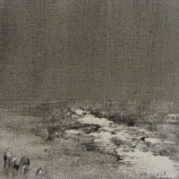 Peintures polaroid imaginaires 10x10 55