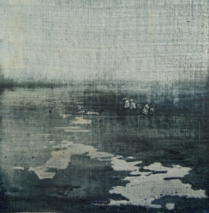 Peinture polaroid imaginaires papier toilé 23