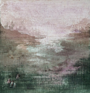 Peinture polaroid imaginaires papier toilé 42