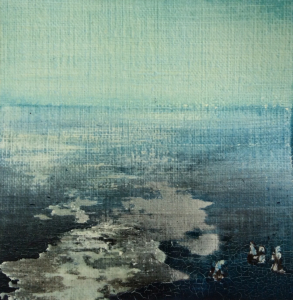 Peinture polaroid imaginaires papier toilé 45