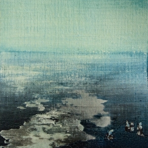 Peinture polaroid imaginaires papier toilé 45