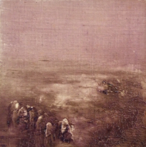 Peinture polaroid imaginaires papier toilé 46