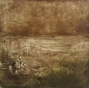 Peinture polaroid imaginaires papier toilé 14