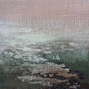 Peinture polaroid imaginaires papier toilé 55