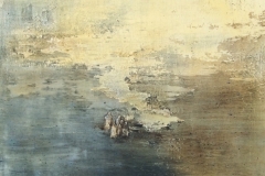 Tempera sur papier toilé 30x30 cm 23